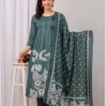 Cotton Printed Flared Kurta Set